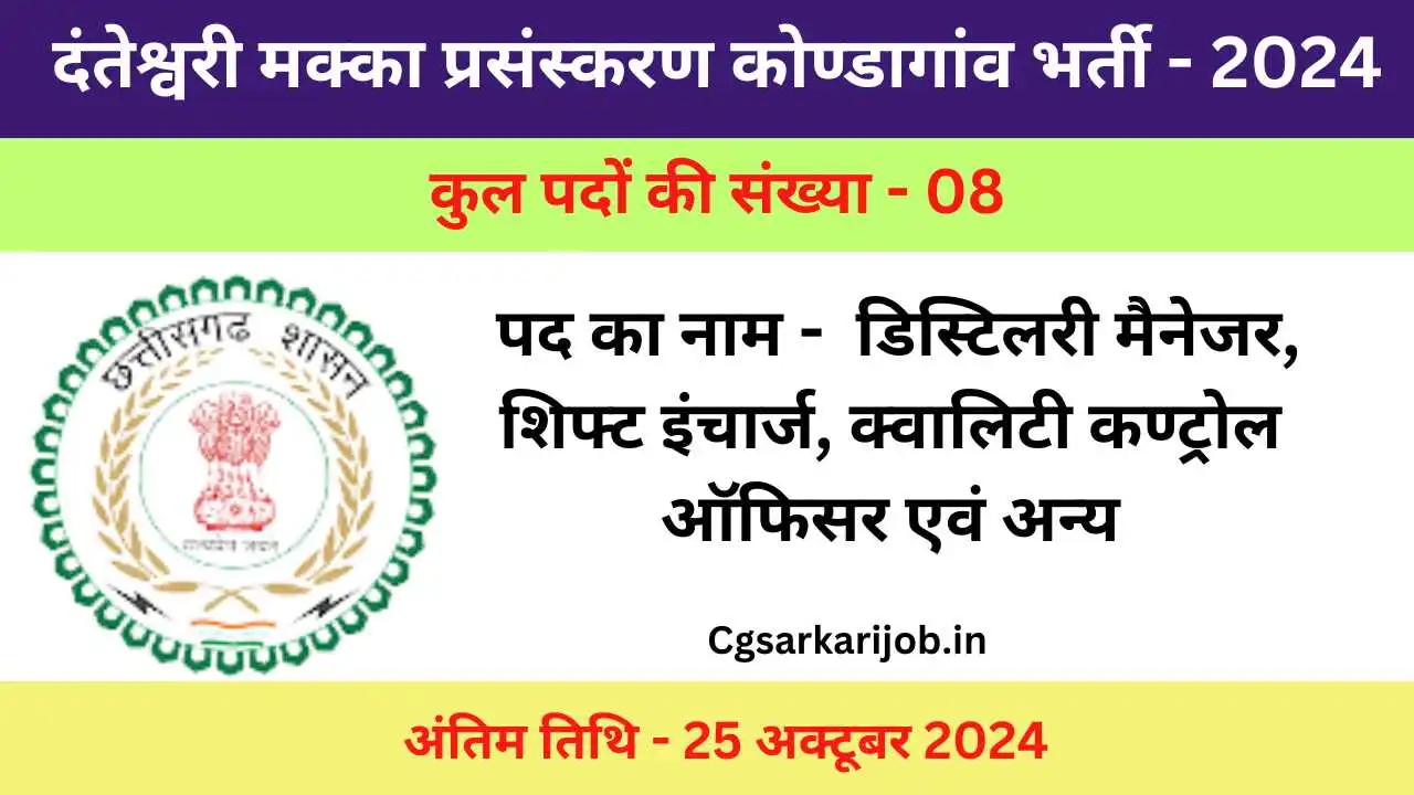 Makka Prasanskaran Kendra Kondagaon Vacancy 2024